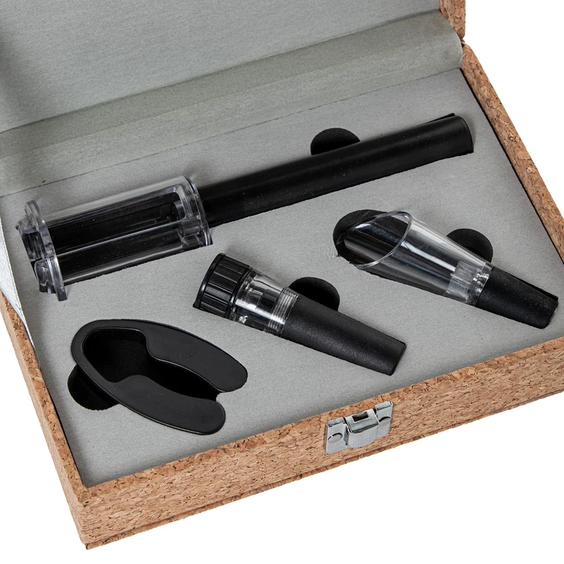 Set of 4 Wine Tools EN CAJA Corcho - Image 1