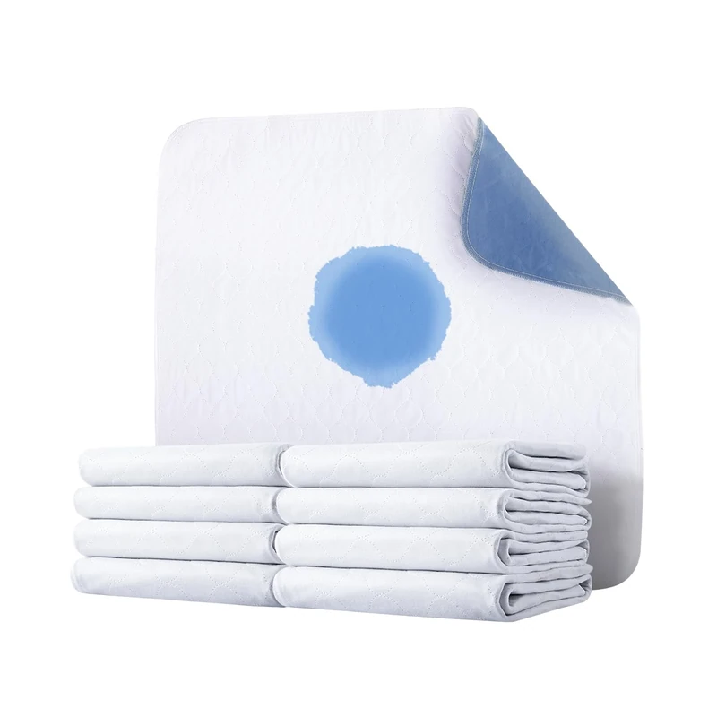 VEVOR Washable Underpads, 34 x 36-inch Reusable Bed Pads, Super Absorbent & Fast Drying Incontinence Bedwetting Pad for Bed Sofa and Mattress, Protective Pee Pads for Pet Adult Kid Elderly (10-Pack) - Image 1