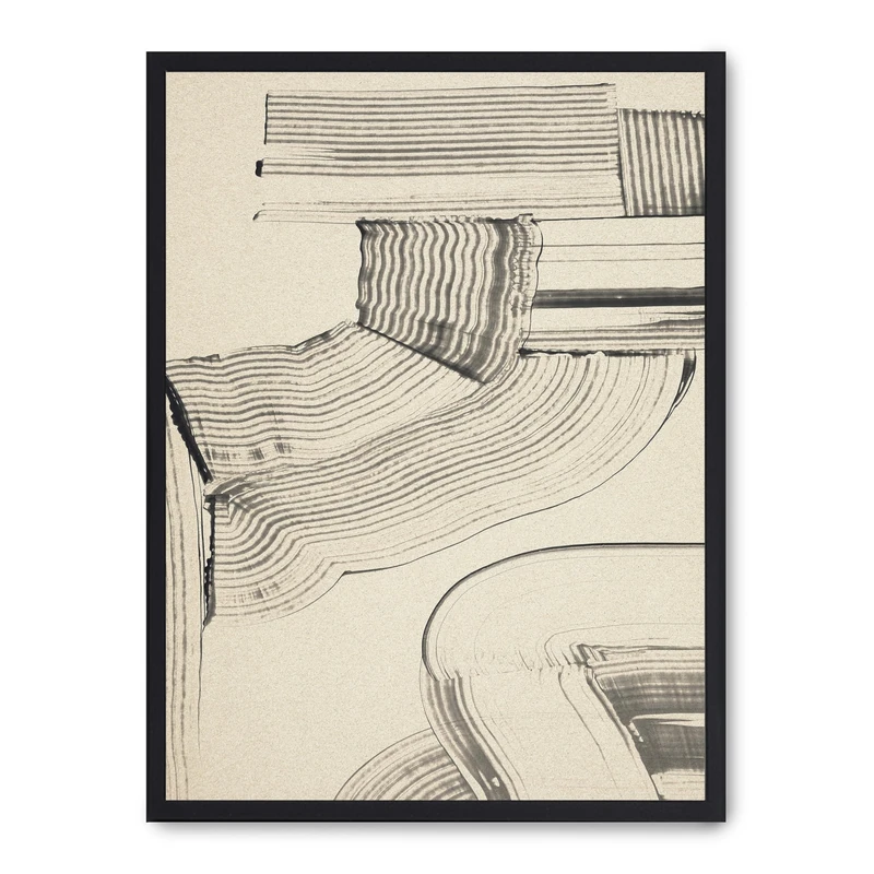 AlexandreHouse Cuadro Art with Black Lines I - Image 1