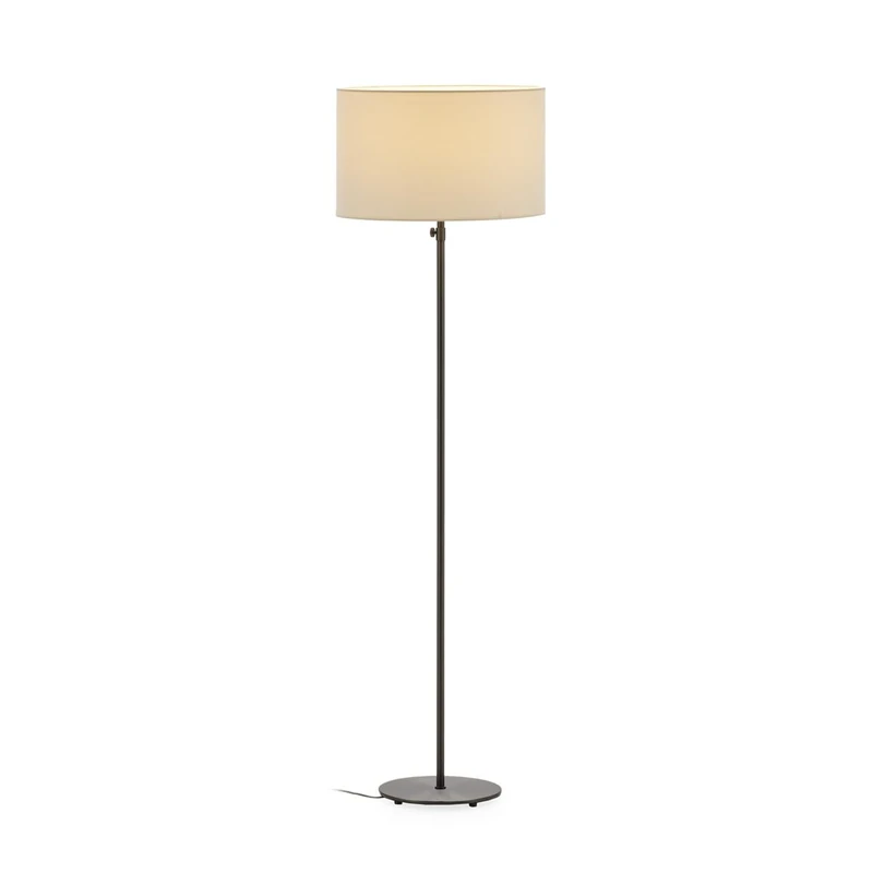AlexandreHouse Extendable Pie Lamp 24 x 24 x 120/142 cm Laton Plomo/Sin Trousers