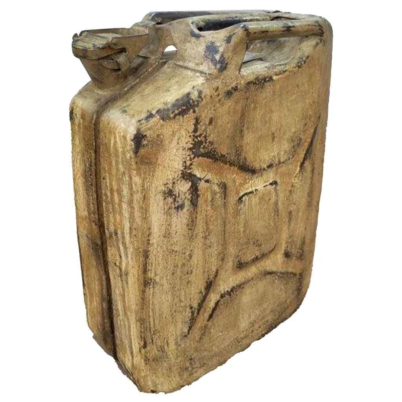 Metal Bidón with Artesanal Acabado