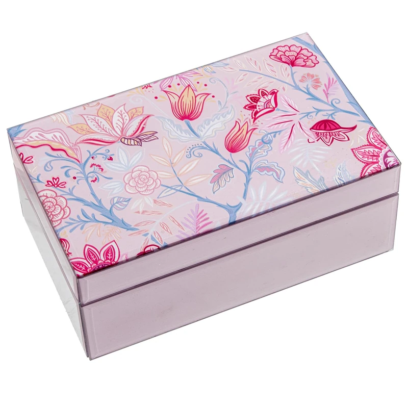 AlexandreHouse Joyero Crystal Pink Flowers - Image 1