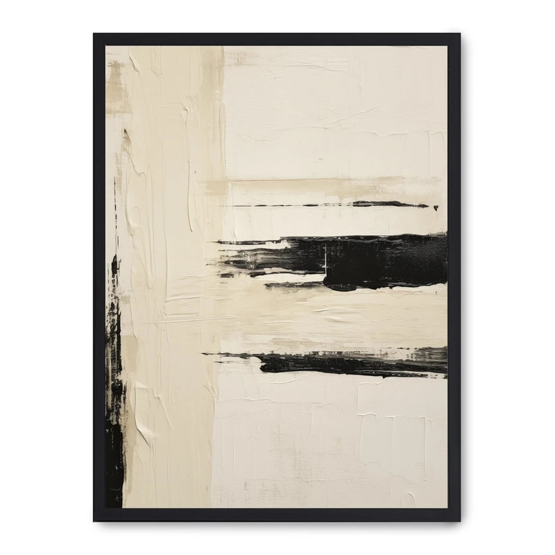 AlexandreHouse Cuadro Art with Black Lines IV - Image 1