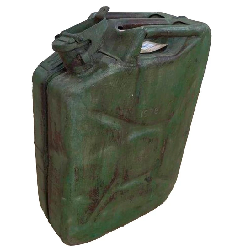 Metal Bidón with Artesanal Acabado