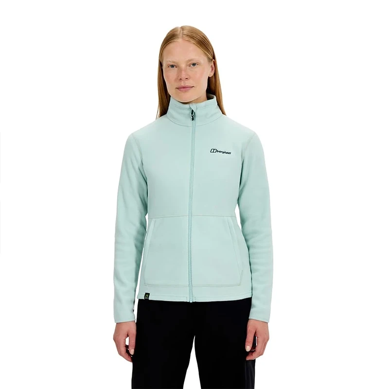 Berghaus Women's Prism 2.0 Micro Interactive Full Zip Fleece Jacket, Evernia Green, 12