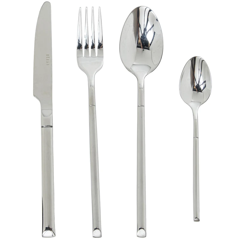 Set of 24 Cubiertos Stainless Steel BLE Plata Brillo (Noah) - Image 1