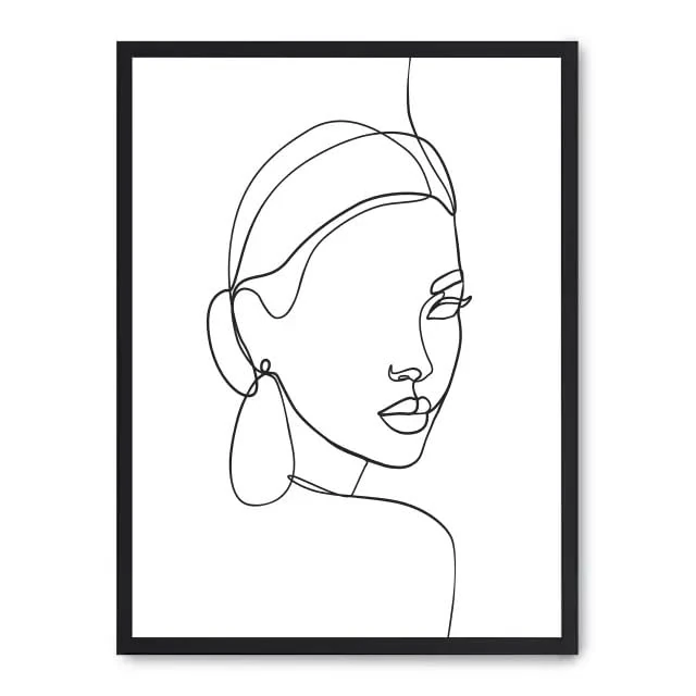 AlexandreHouse Cuadro Woman Line Art III - Image 1