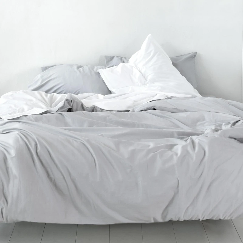 AlexandreHouse Basic Funda Nórdica 200 x 200 cm (Cama 120) Grey - Image 1