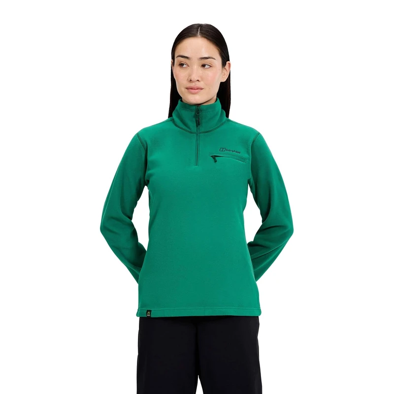 Berghaus Women's Prism 2.0 Micro Half Zip Fleece Jacket, Meadow Green, 20