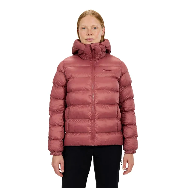 Berghaus Women's Ewden Insulated Extra Warmth Big Baffle Winter Padded Jacket | Hydroloft Insulation | Adjustable Insulated Jacket, Red, 20