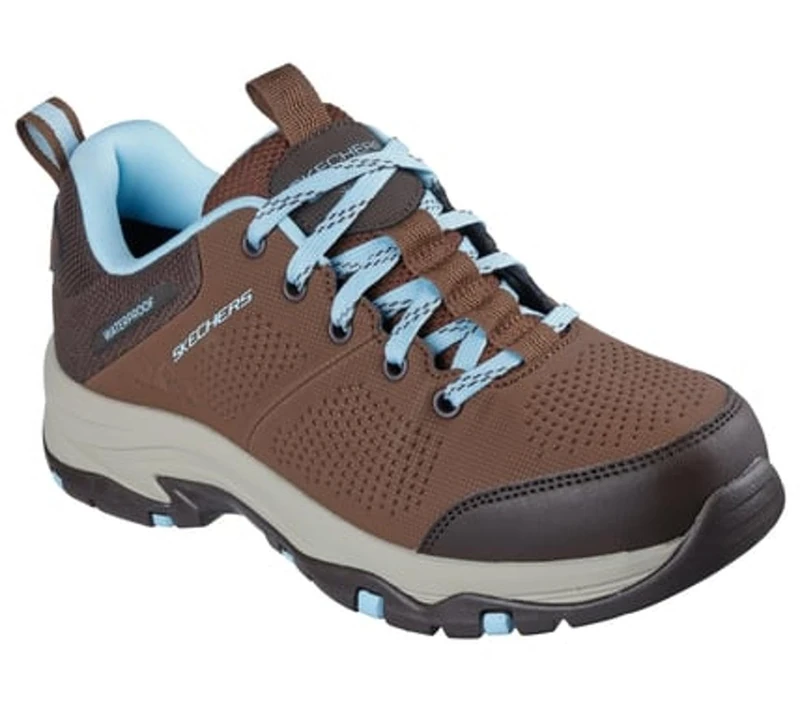 Skechers Women's Trego Trail Destiny Hiking Boot, Chocolate Synthetic/Textile/Trim, 3.5 UK
