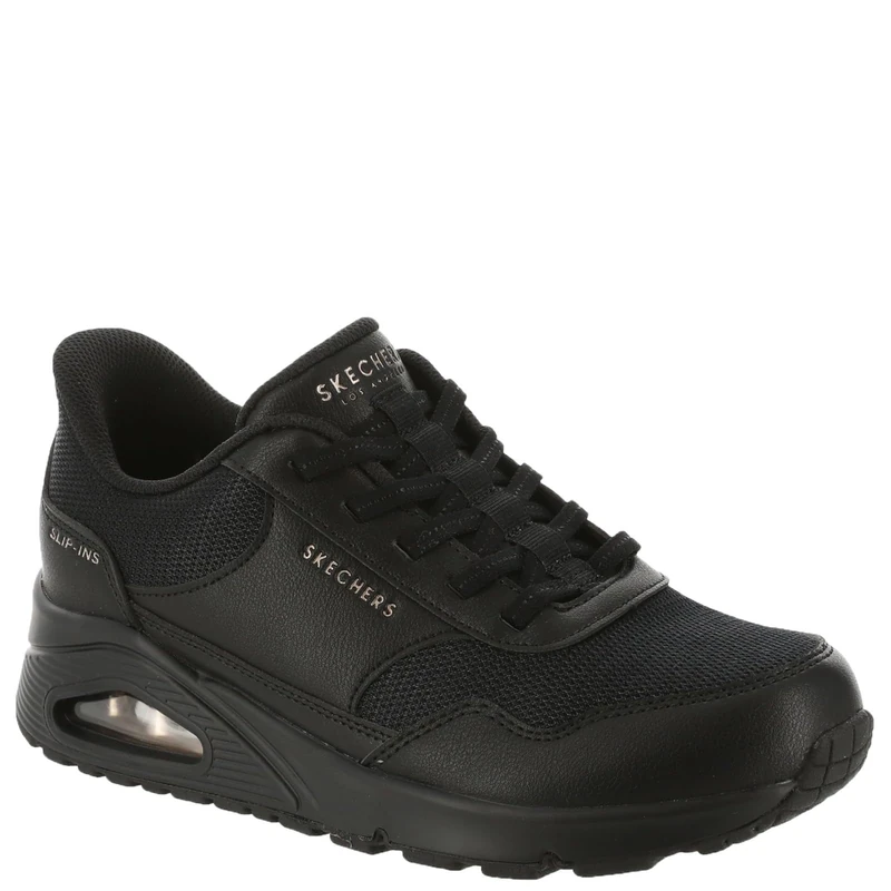 Skechers Women's Uno Banksia Slip-in Trainers, Black Duraleather/Mesh, 9 UK - Image 1