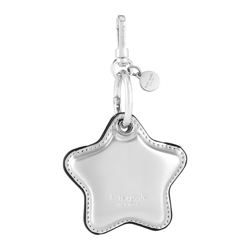 kate spade new york AirTag Charm Keychain - Star-Shaped AirTag Holder with Luxe Ring Clip for Bags, Luggage, Keys, and More - Image 1