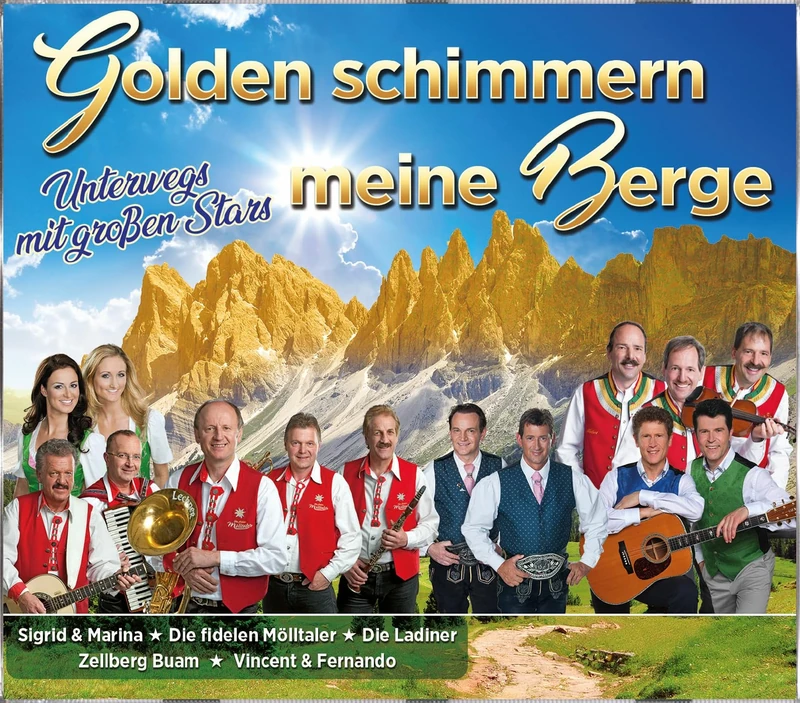 Golden Schimmern Meine Berge