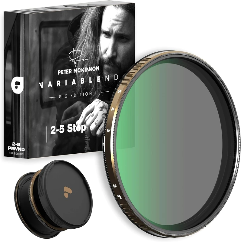 PolarPro - Vario VND - 49 mm - 6/9 stops - MIST Edition II - Peter McKinnon - Zero vignetting - haptic feedback mechanism - Ideal for run-n-gun videography/filmmaking