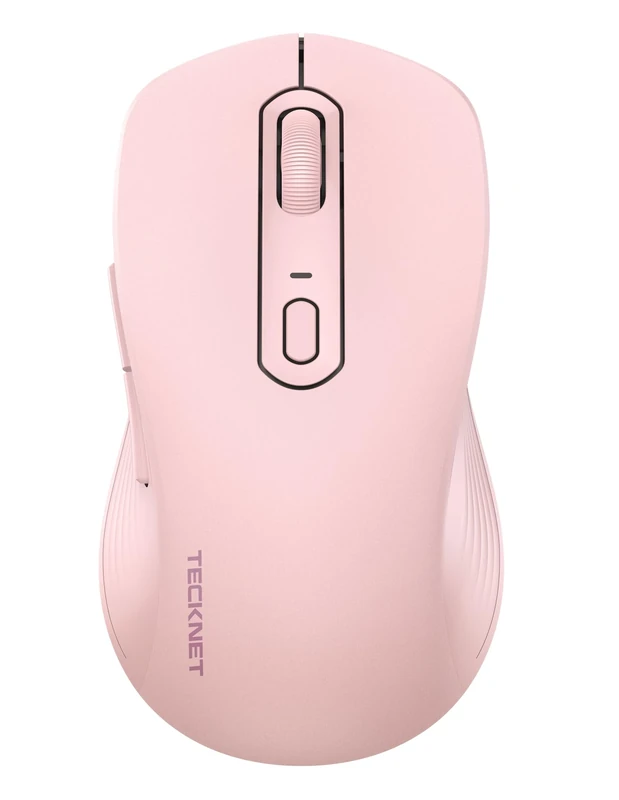 TECKNET Wireless Mouse for Laptop, Tri-Mode Bluetooth 5.0/3.0 & 2.4G Laptop Mouse Wireless, 4800DPI Optical Tracking, Cordless USB Silent Mice for PC Mac Linux Chrome