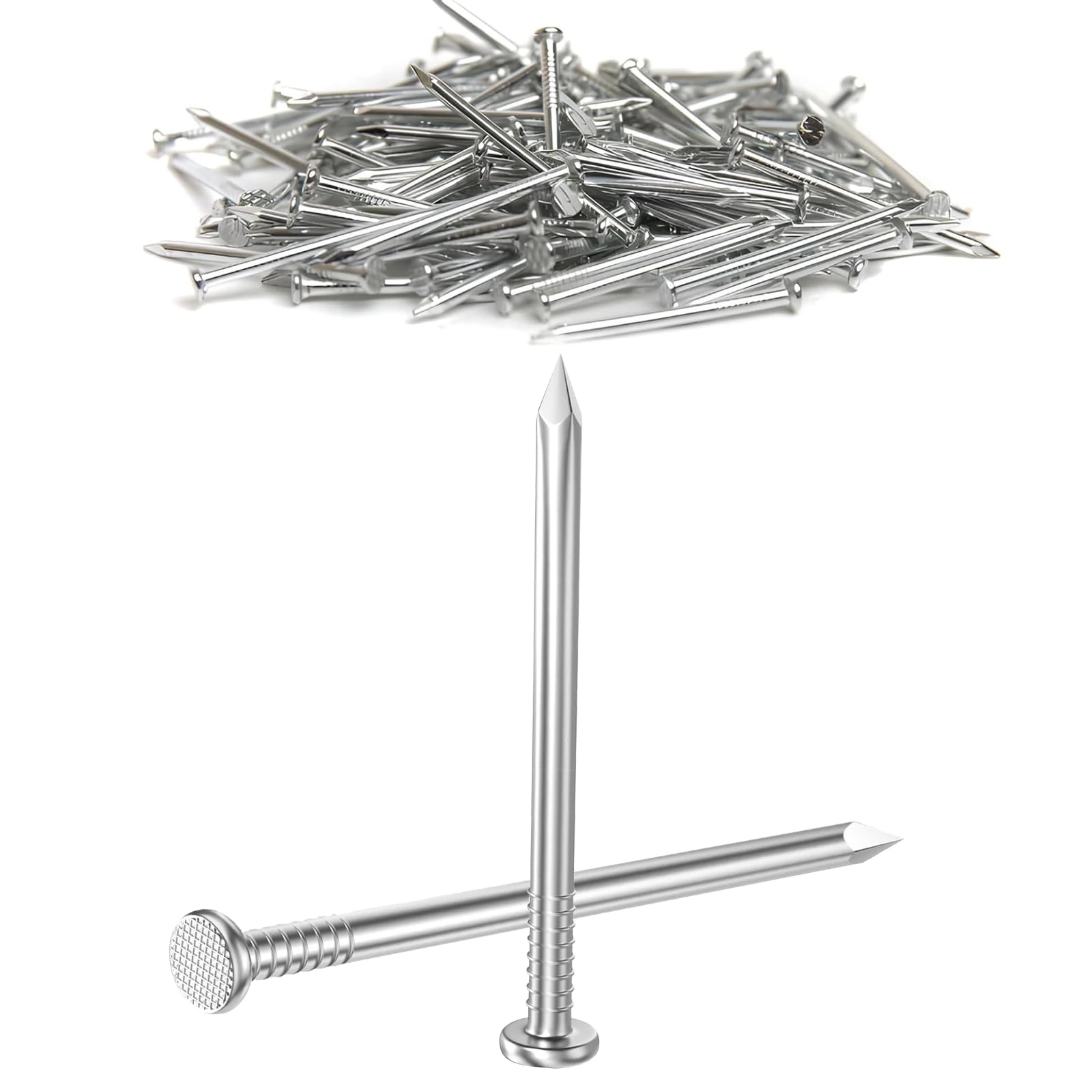 50Pcs 60mm Nails, Nails for Wood, Nails for Hanging Pictures, DIY and Crafts, Woodwork, Use on Plaster & Wood