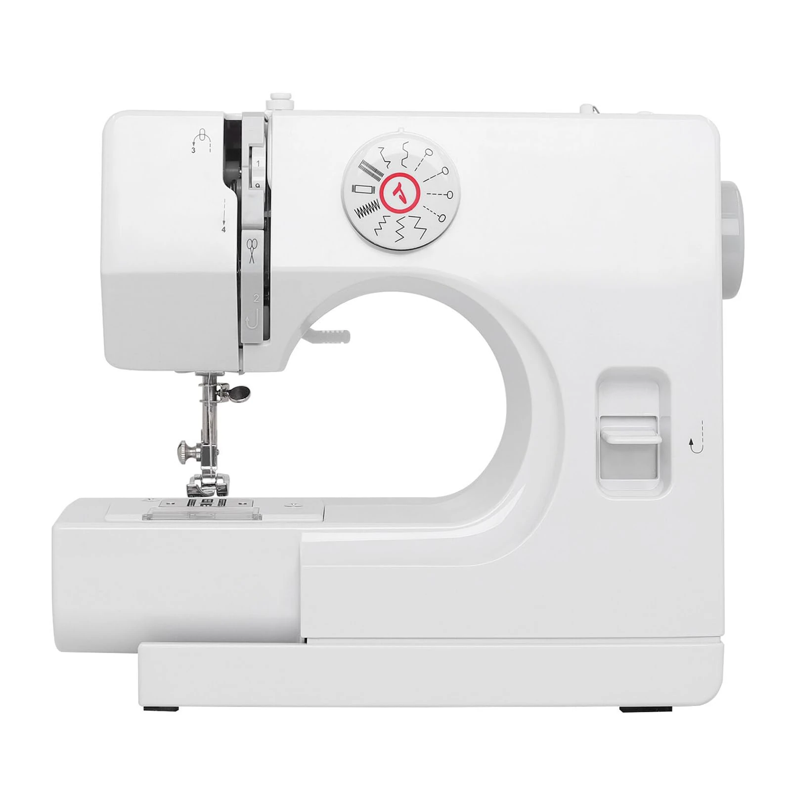 YUMILI Beginner Small Sewing Machine, 12 Stitches Electric Sewing Machine, 725 Household Sewing Mini Machine for Beginners with Foot Pedal, UK