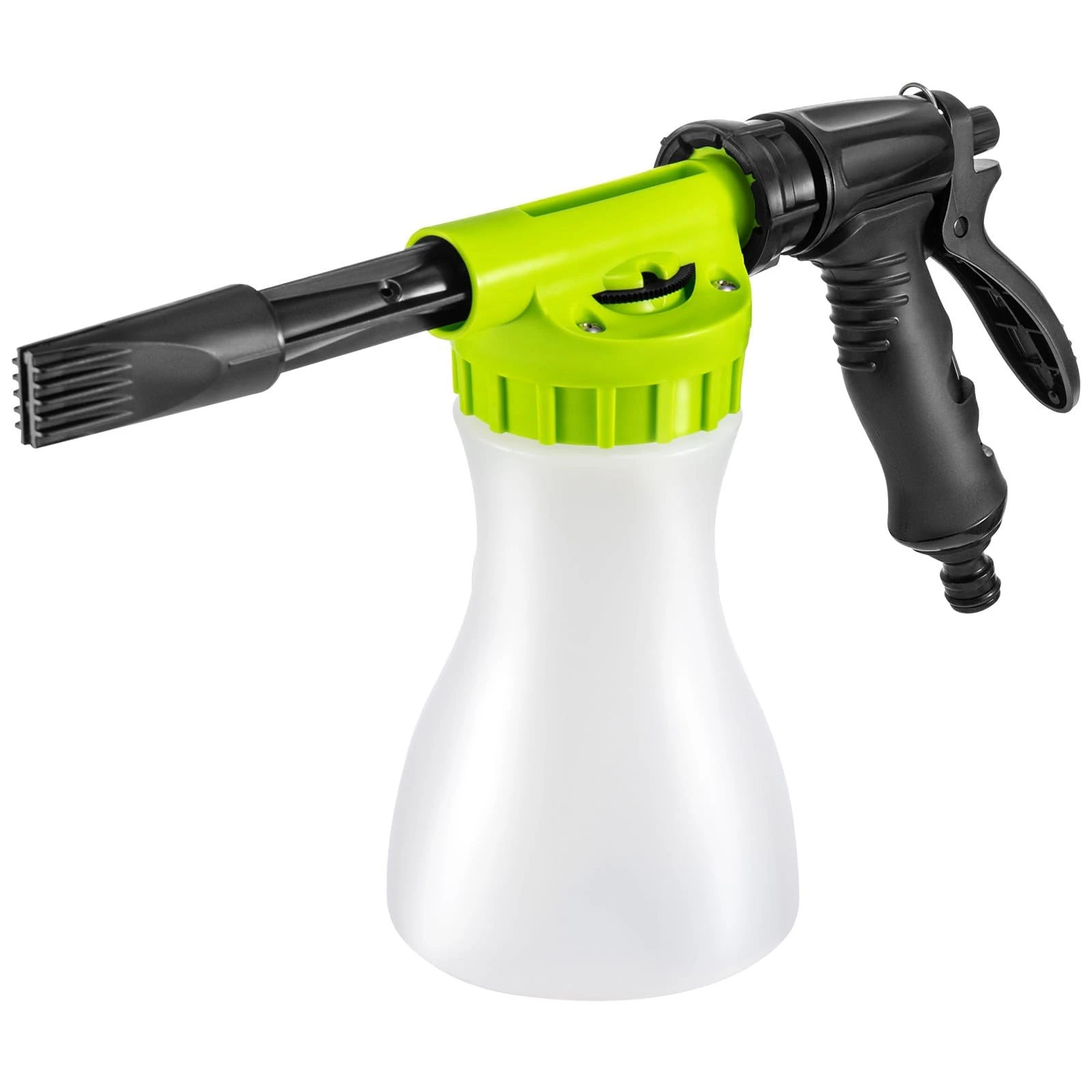 CROWNSHOP Snow Foam Sprayer Car Wash Spray Tool Long Gun Use Hose Sprayer 900 ml Cleaning Foam Spray Gun Car Wash Soapy Water Nozzle for Home Garden Watering (Green)