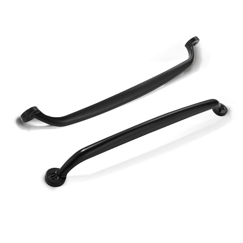 CABDM 10 Pack 10 inch Hole Center Matte Black Cabinet Pulls - Heavy Duty Solid Drawer Hardware Handles Kitchen Vanity Bathroom Handles