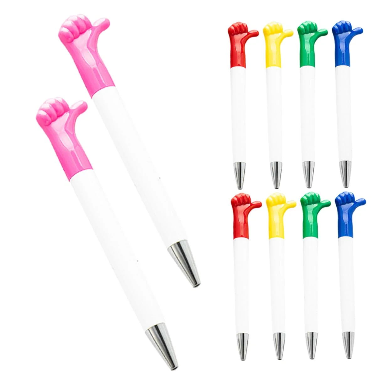 HORIALENCE 10pcs Gesture Pen Smooth Writing Pens Valentine Pen Appreciation Pens Bulk Crazy Novelty Fun for Adults for Nurses Fun Doctor Nice for Writing Plastic