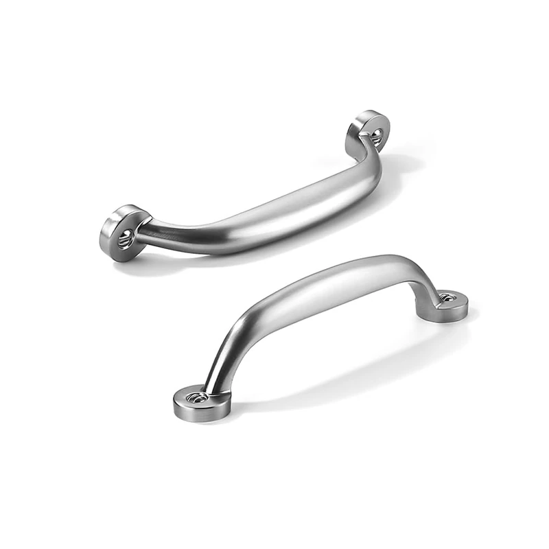 CABDM 10 Pack 3-3/4 inch Hole Center Brushed Satin Nickel Cabinet Pulls - Heavy Duty Solid Drawer Hardware Handles Kitchen Vanity Bathroom Handles