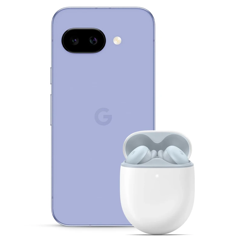 Google Pixel 9a – Unlocked Android Smartphone with AI Camera, All-day Battery and Powerful Security – Iris, 128GB + Pixel Buds A-Series