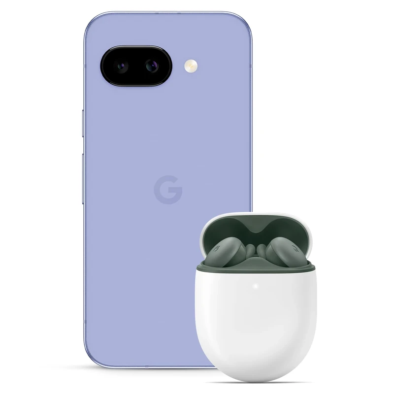 Google Pixel 9a – Unlocked Android Smartphone with AI Camera, All-day Battery and Powerful Security – Iris, 256GB + Pixel Buds A-Series