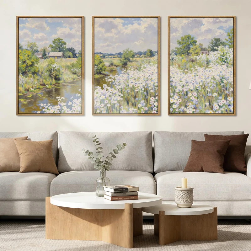 BINCUE Floral Vintage Wall Art 16x24 Inches