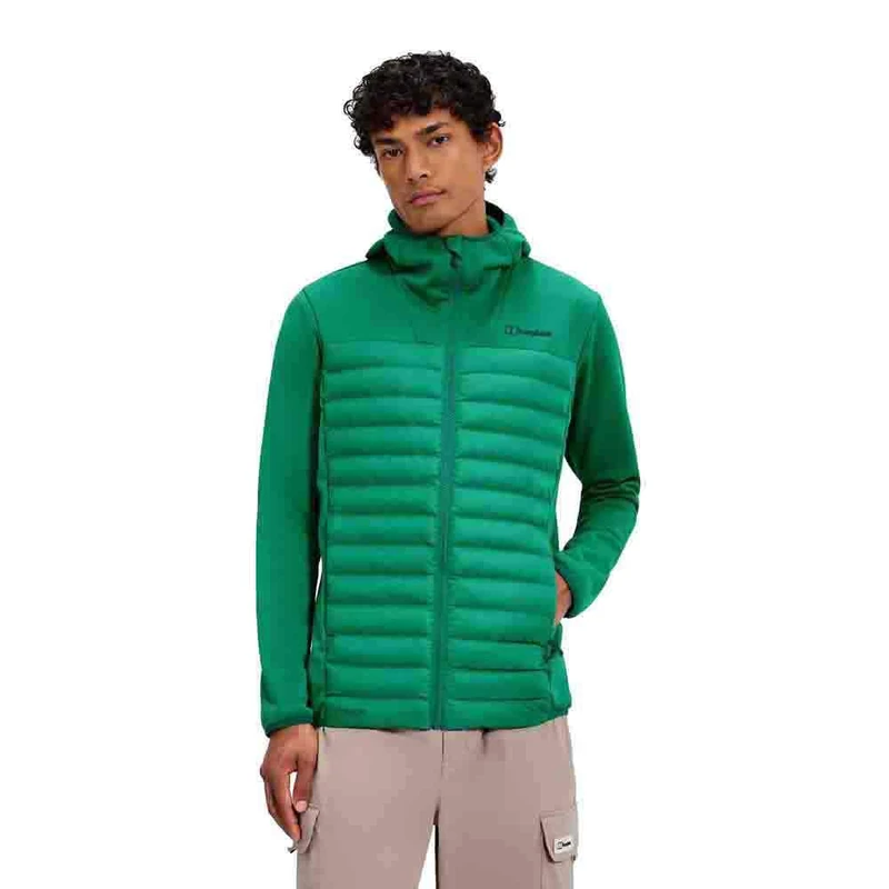 Berghaus Men's Vaskye Synthetic Insulated Hooded Jacket | Puffer Insulated Jacket, Meadow Green, M