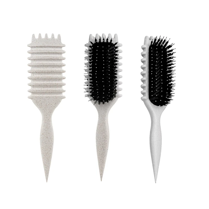 Curly Hair Brush, Bounce Curl Brush, Curl Defining Styling Brush for Detangling, Shaping, and Defining Curls for Women and Men