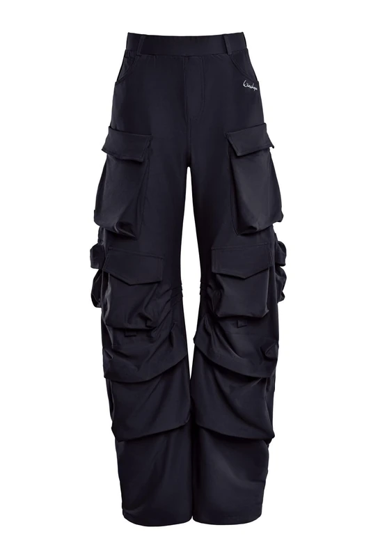 WINSHAPE Cp101c Women's Casual Trousers Functional Comfort Cargo Pants Black