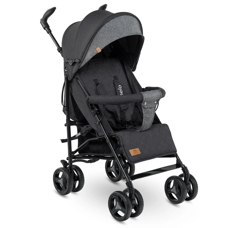 LIONELO Stroller IRMA Lightweight & Foldable Pram for Baby up to 3 Years Old, Lie-Flat Function, 5-Point Harness, Large 6-inch Wheels, Mosquito Net, Large Basket and Hood, Rotating Handles, Pushchair