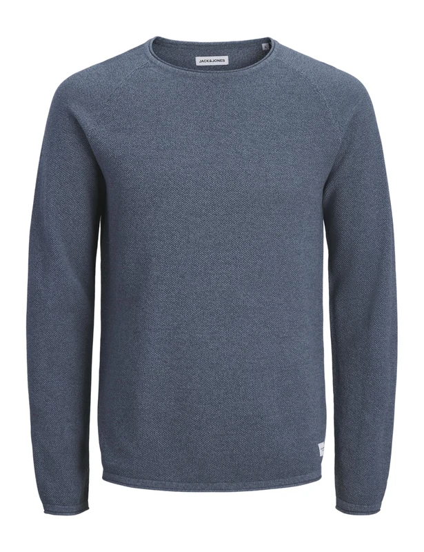 JACK & JONES Jjehill Knit Crew Neck Noos Pls - Plus Size, Blue Mirage, 6XL