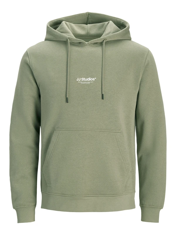 JACK & JONES Jjesoho Sweat Hood Noos Pls - Plus Size, Vetiver, 3XL - Image 1