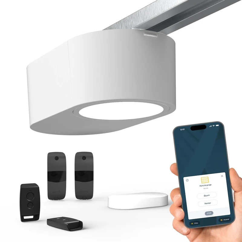 somfy 1246363 SERENIA IO 700 Connect Garage Door Motorisation, White