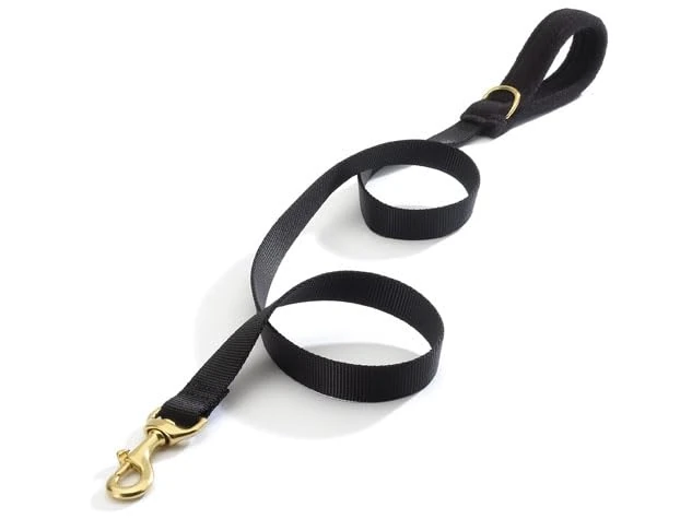 Comfort Lead Black Largo (1" wide) Dog leash