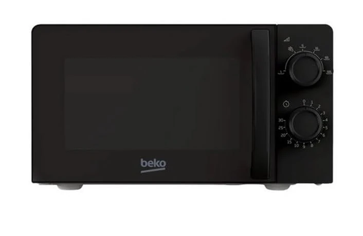 Beko Solo Microwave MOC20100B1 | Black Design | 20L Capacity | 700W Power | Includes Auto-Defrost & 30 Min Mechanical Timer
