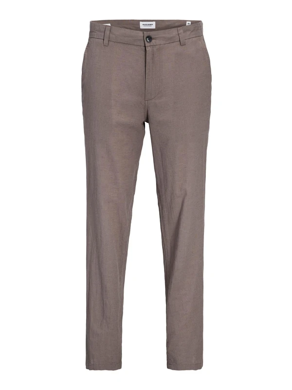 JACK & JONES Jpstace Men's Summer Linen Blend Chino Pant SN Trousers, Falcon, 31 W x 30 L, Falcon, 31 W/30 L - Image 1