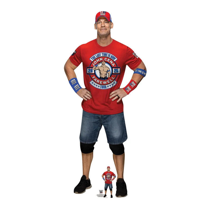 Star Cutouts SC4551 WWE John Cena Farewell Tour Red Shirt Cardboard Cutout – Wrestling Party Decoration, Event Display & Fan Gift - Image 1