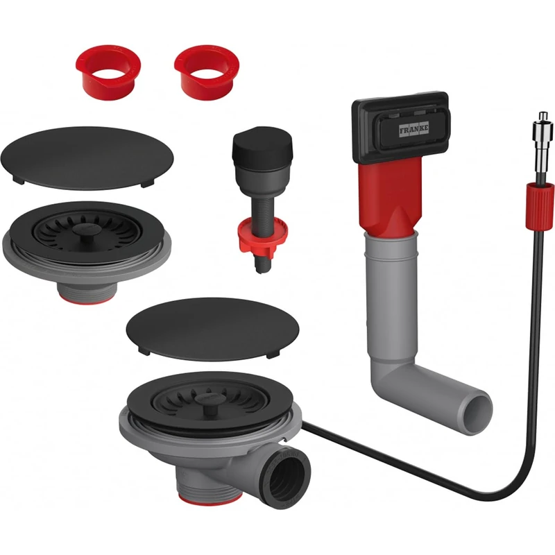 Franke 112.0658.485 Drain Set Color Line matt-112.0658, Black matt