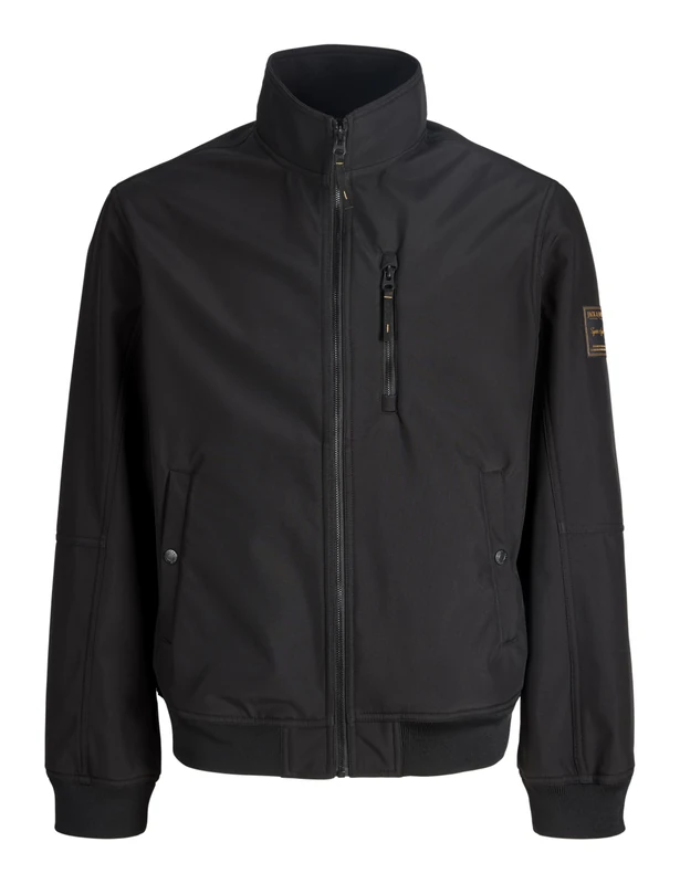 JACK & JONES Men's Jjeparker Softshell Bomber Sn, black, XL