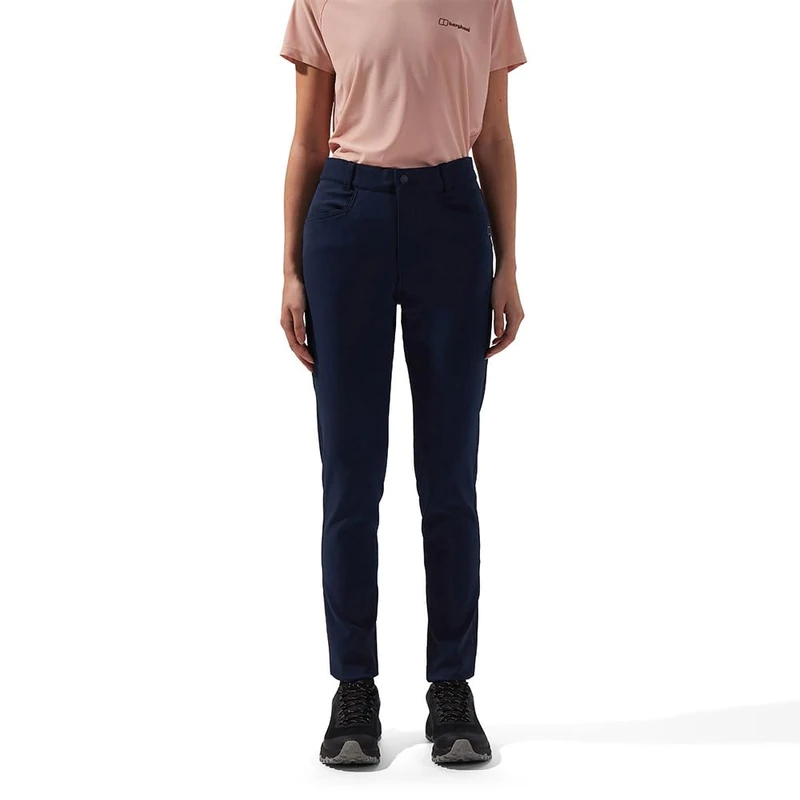 Berghaus Women's Everyday Skinny Stretch Pants | Walking Hiking Trousers | Moisture Wicking | Quick Drying Full Leg Trousers, Blue, 16 29