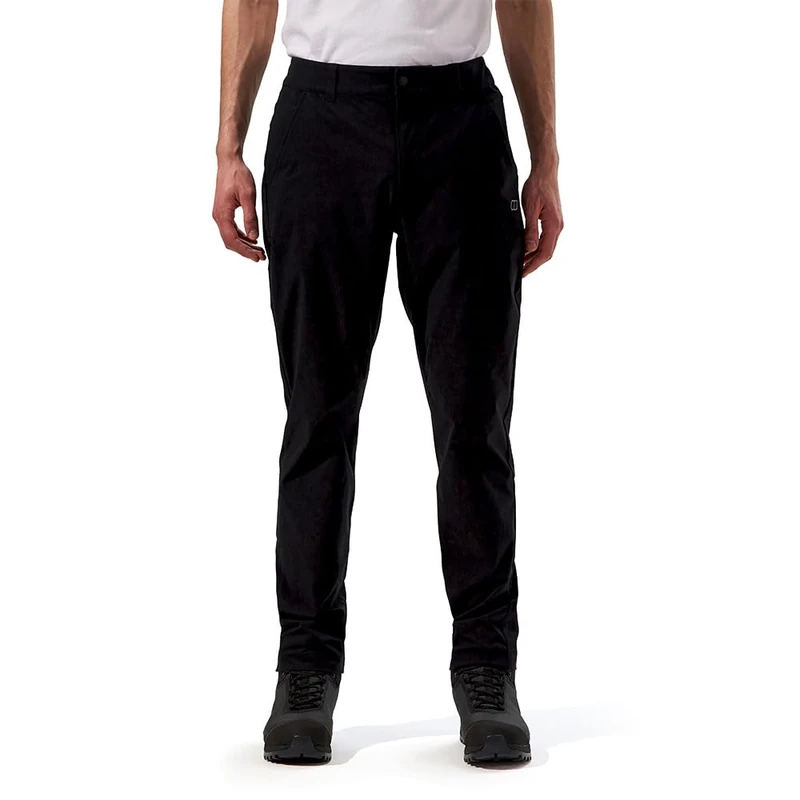 Berghaus Men's Everyday Walking Trousers | Water Repellent Full Leg Trousers, Black, 32 34