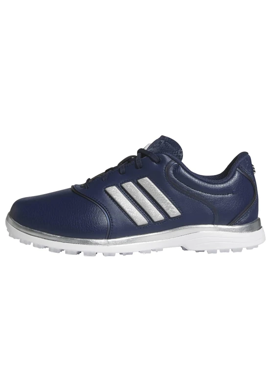 adidas Women's ALPHAFLEX ZOYSIA Spikeless Golf Shoes, Collegiate Navy/Silver met./FTWR White, 4.5 UK - Image 1