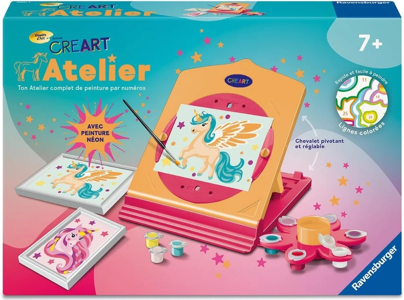 Ravensburger – CreArt Atelier Neon – Art Number – Creative Hobbies – Paint by Numbers Set – Ages 7 and Above – 25991 - Image 1