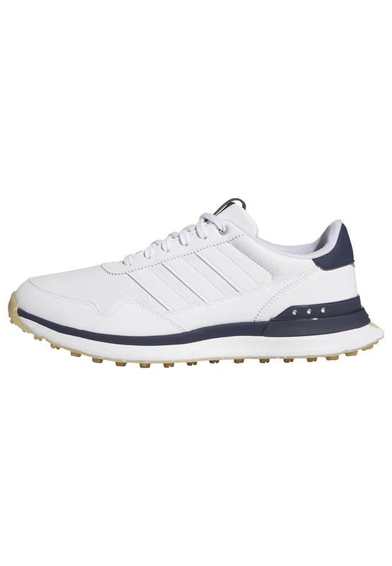 adidas Men's S2G 26 Leather Spikeless Golf Shoe, FTWR White/FTWR White/Collegiate Navy, 11.5 UK