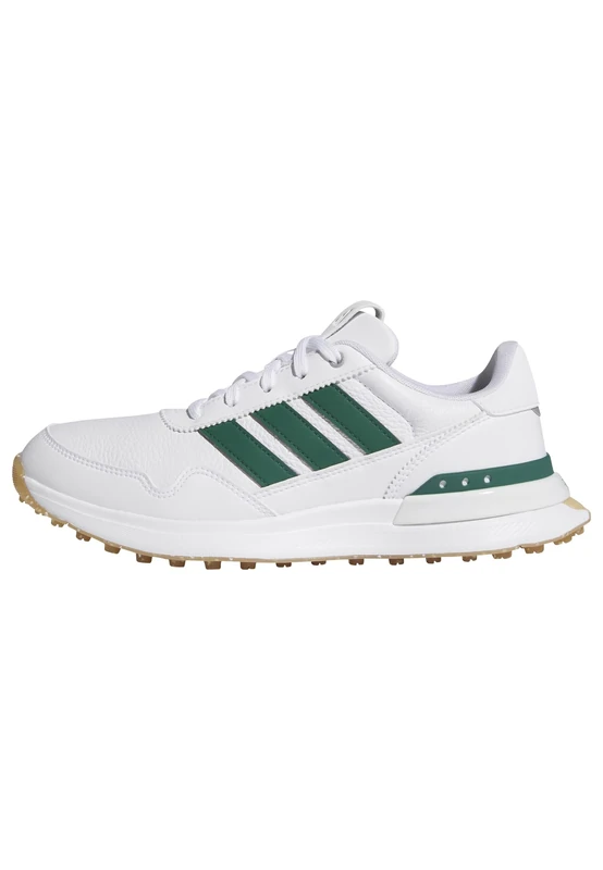 adidas Women's S2G 26 Leather Spikeless Golf Shoe, FTWR White/Collegiate Green/Gum M2, 4 UK