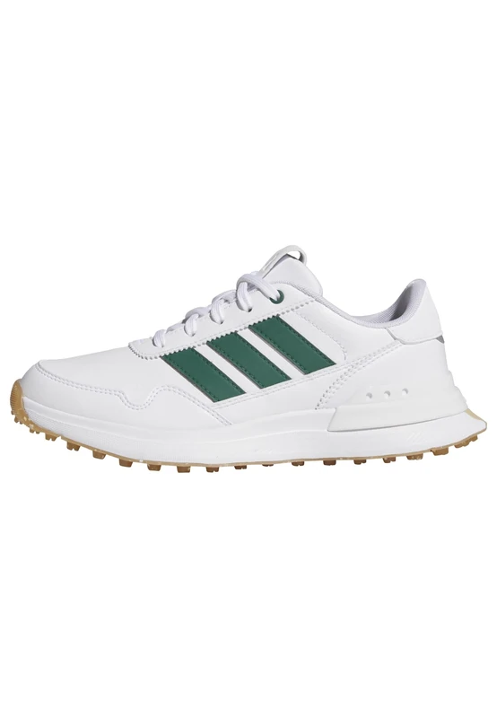 adidas Unisex Kids S2G 26 Spikeless Golf Shoe, FTWR White/Collegiate Green/Gum M2, 4 UK