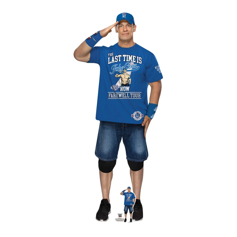 Star Cutouts SC4552 WWE John Cena Farewell Tour Blue Shirt Lifesize Cardboard Cutout – Wrestling Party Decoration, Event Display & Collector Gift - Image 1